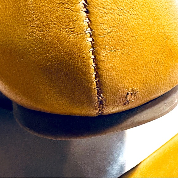 Tory Burch Lowell 2 Ballet Flats Mestico Blonde Leather, Size 9 - Picture 11 of 13